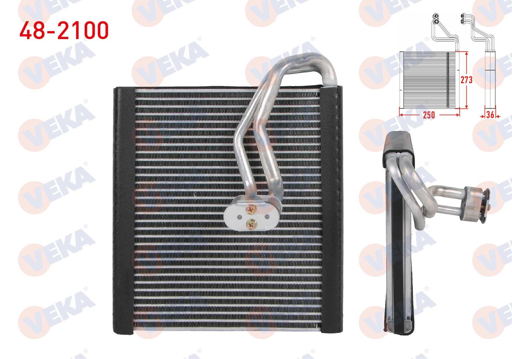 Klima Radyatörü Evaporatörü Borulu 273x250x36 Hyundaı Accent Blue 1.4 Cvvt 1.6 Crdı 2012- | Veka 482100