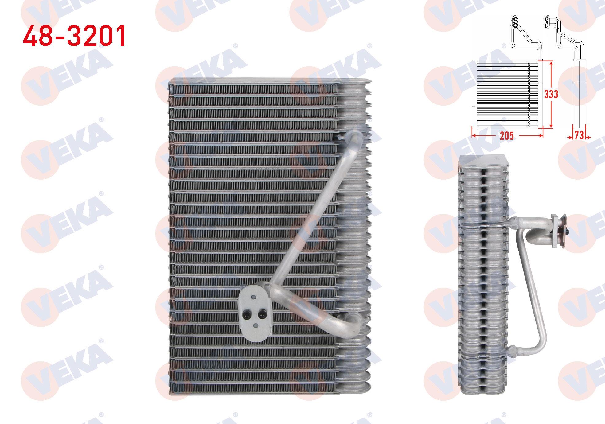 Klima Radyatörü Evaporatörü Borulu Opel Vectra B 1.6i 1.8i 2.0i 2.0 Dtı 2.2 Dtı 95-03 | Veka 483201