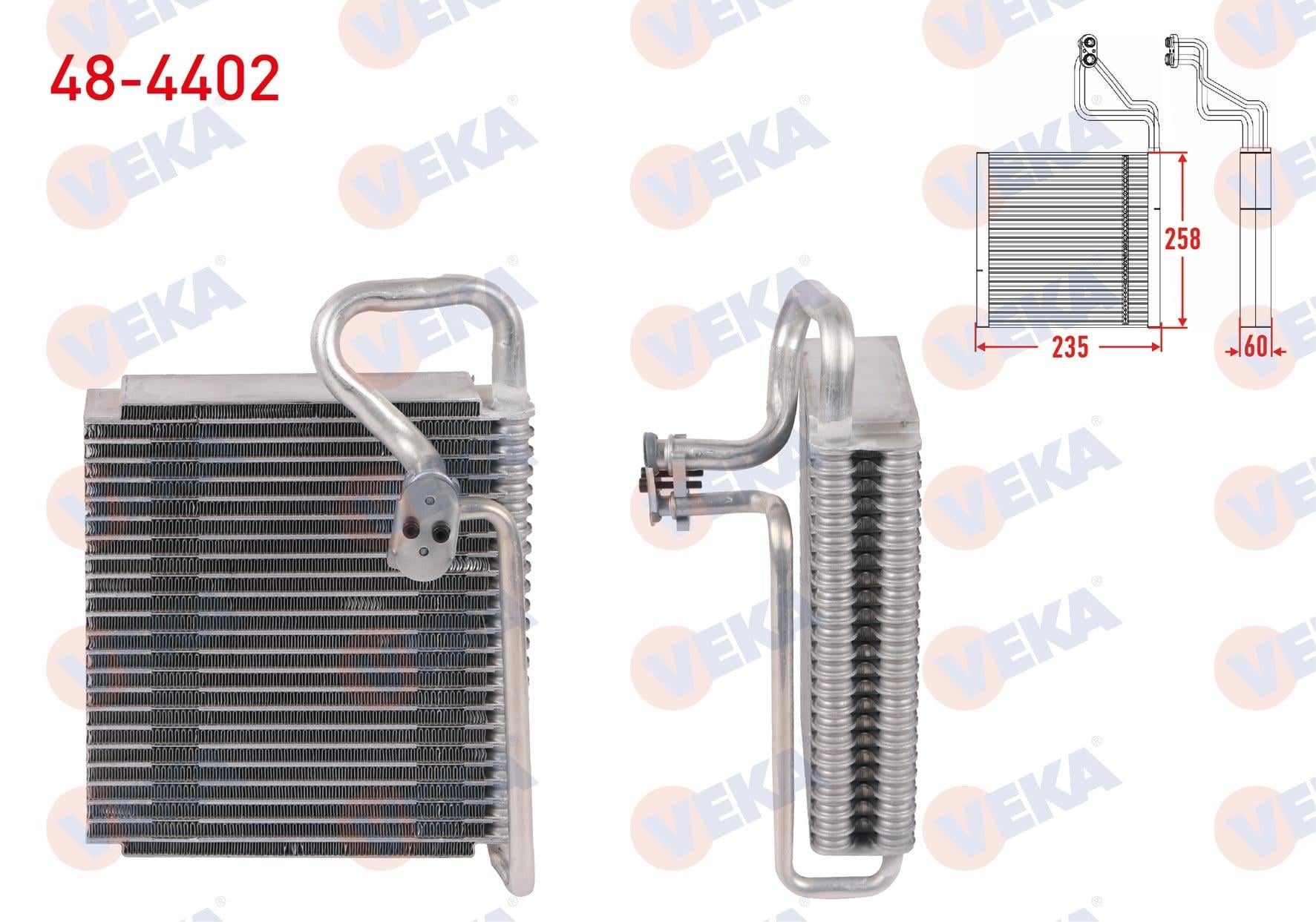 Klima Radyatörü Evaporatörü Borulu 258x235x60 Volkswagen Crafter 2006-2016 / Mercedes Sprınter 2006-2016 | Veka 484402