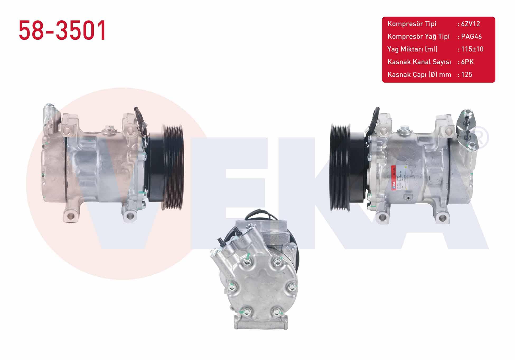 Klima Kompresörü Renault Clio Kango Megane --tsp0159277 | Veka 583501