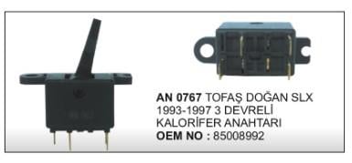 Kalorifer Anahtarı Doğan Slx 3 Devre 93-97 | Vertex An767