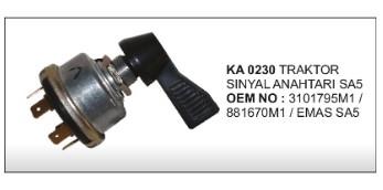 Sinyal Anahtarı Massey Ferguson 240/285 480 Traktör | Vertex Ka0230