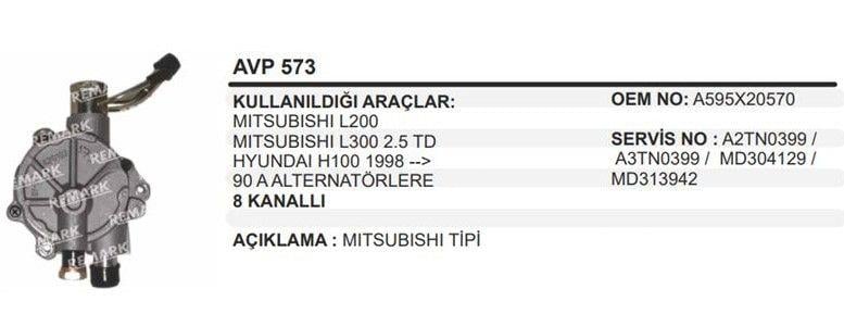 Vakum Pompası L200 L300 Kalın Vak 8diş Mıt1102-avp573 | Wınwın Avp573