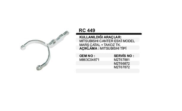 Marş Çatalı Mıtsubıshı Canter İm Em Hyundai Forklift  8703 | Wınwın Rc449