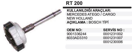 Rediktör Takımı Mercedes Atego Ford Cargo New Holland Bosch Tip | Wınwın Rt200