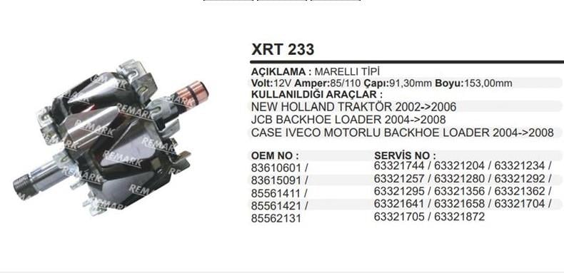 Rotor 12v 90-120ah New Holland Jcb | Wınwın Wrt233