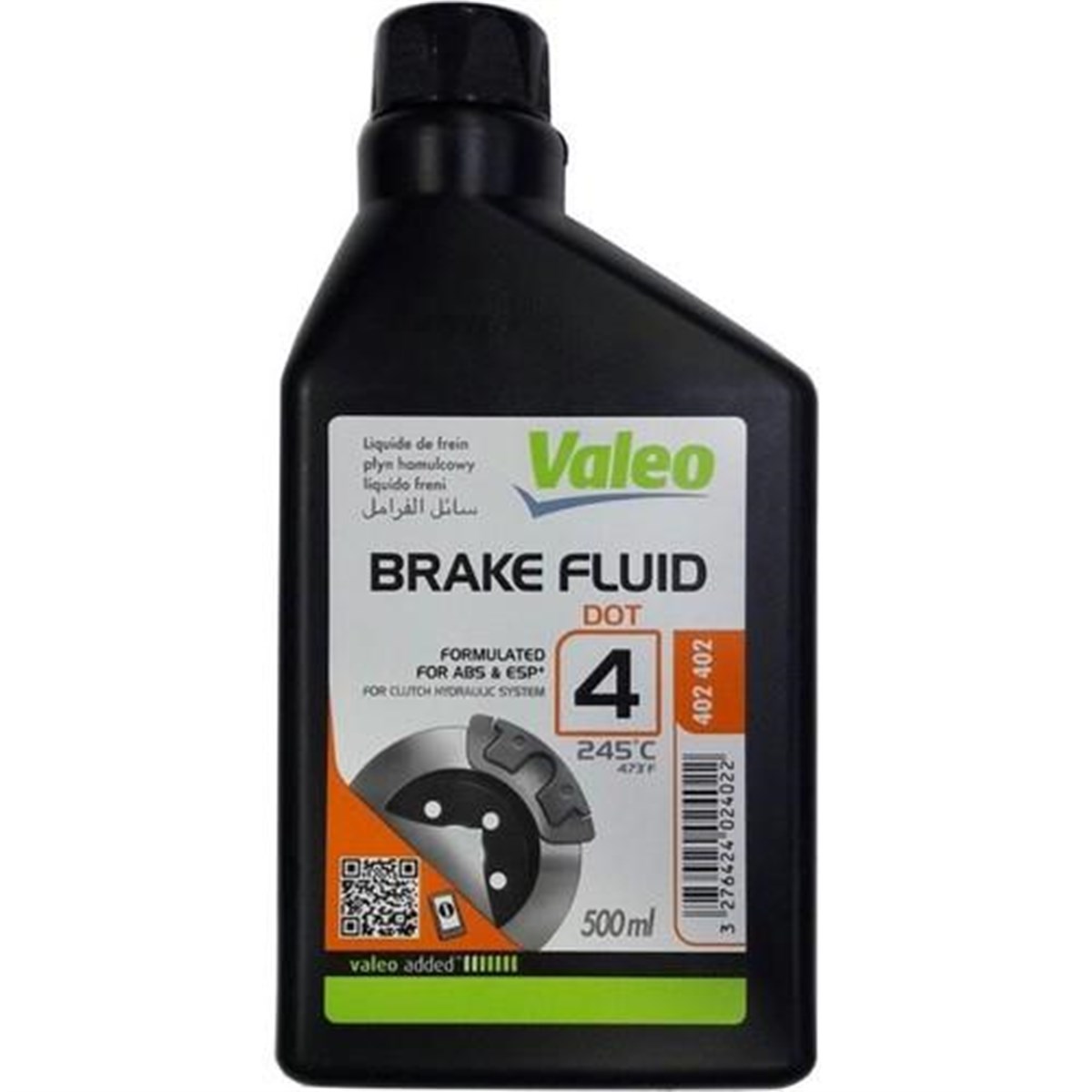 Yağ Hidrolik Fren Yağı Dot4 500ml | Valeo Dot4-402402