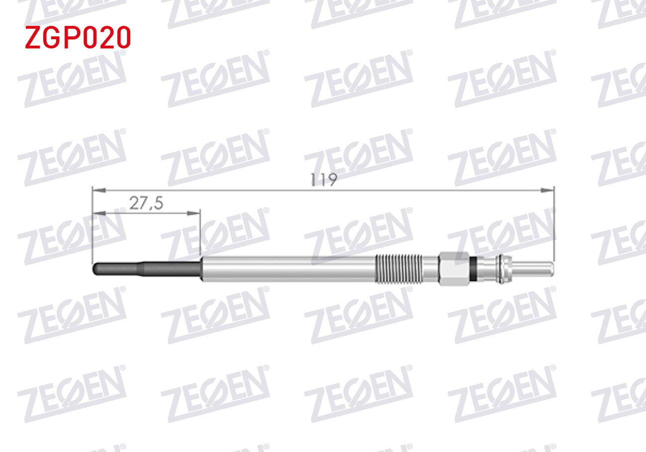 Kızdırma Bujisi 11v Doblo Albea Multijet Combo Corsa Astra | Zegen Zgp020