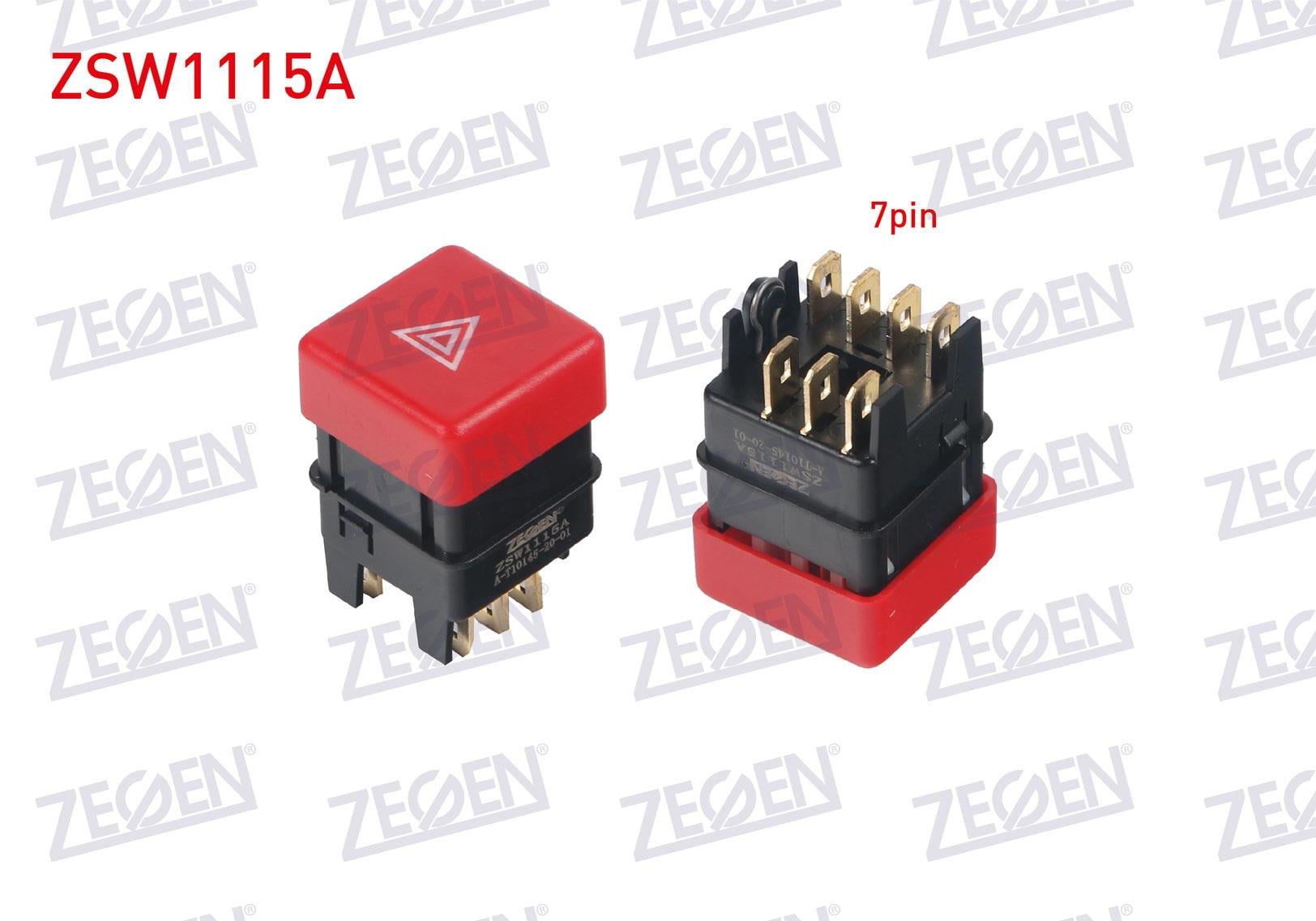 Anahtar Dörtlü Flaşör Doğan Slx 93-97 Ym Kırmızı | Zegen Zsw1115a