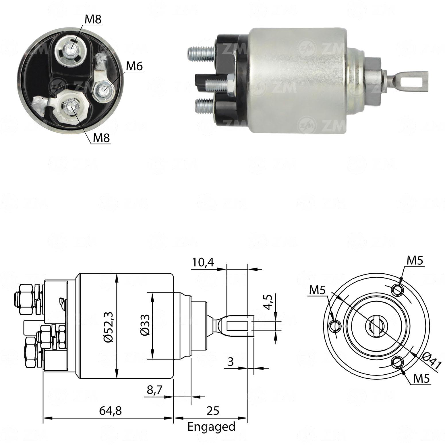 Marş Otomatiği 12v Ford Courıer Focus Fusıon Fıesta Ka Puma Volvo S40 V50 | Zm 1371