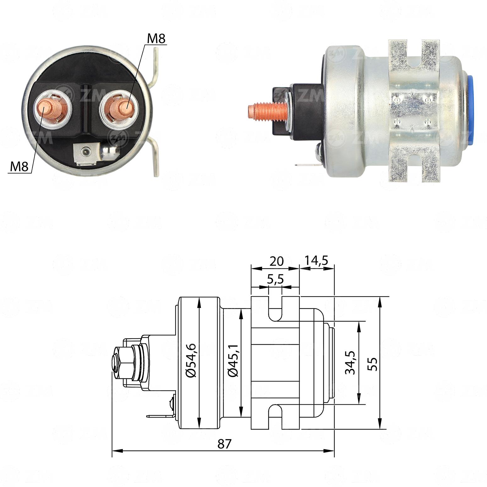 Marş Ara Otomatiği 12v 200 Amper Unıversal Tıp Ara Otomatık (tek Fıs) | Zm 1405