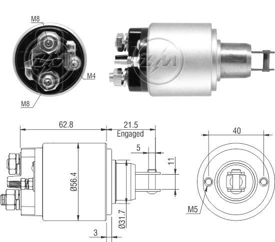 Marş Otomatiği 12v 2 Delik Şap Makinası Iskratip Deutz | Zm 1579