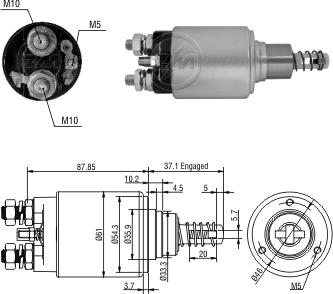 Marş Otomatiği 12v Mercedes Ford Transit Dodge Pd250 Newholland Desto Fargo | Zm 1653