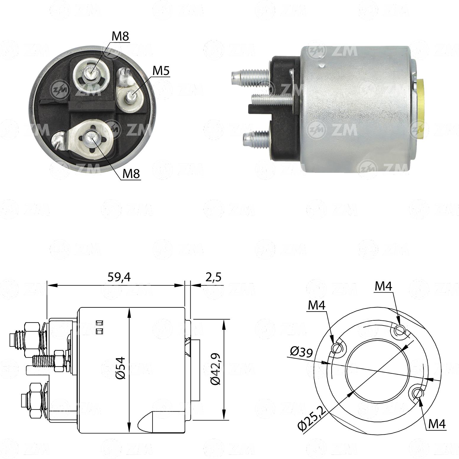 Marş Otomatiği 12v Renault Clio Kangoo Peugeot 206 | Zm 2492