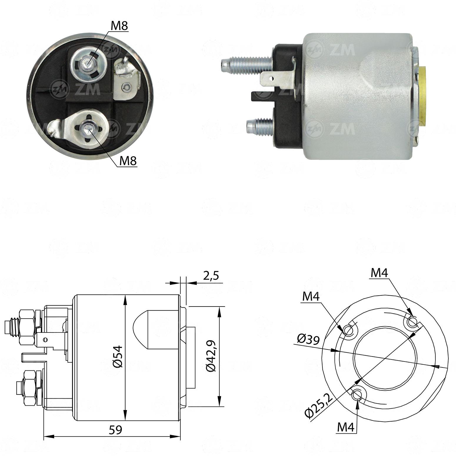 Marş Otomatiği 12v Megane Scenic Logan Sandero | Zm 2495