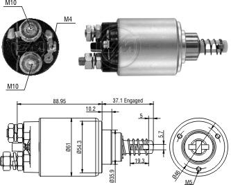 Marş Otomatiği 24v 3 Delik Renault Mıd (bosch Tip) Renault Manager Maxter Mıdlıner Mıdlum Premıum Dıstrıbutıon | Zm 2639