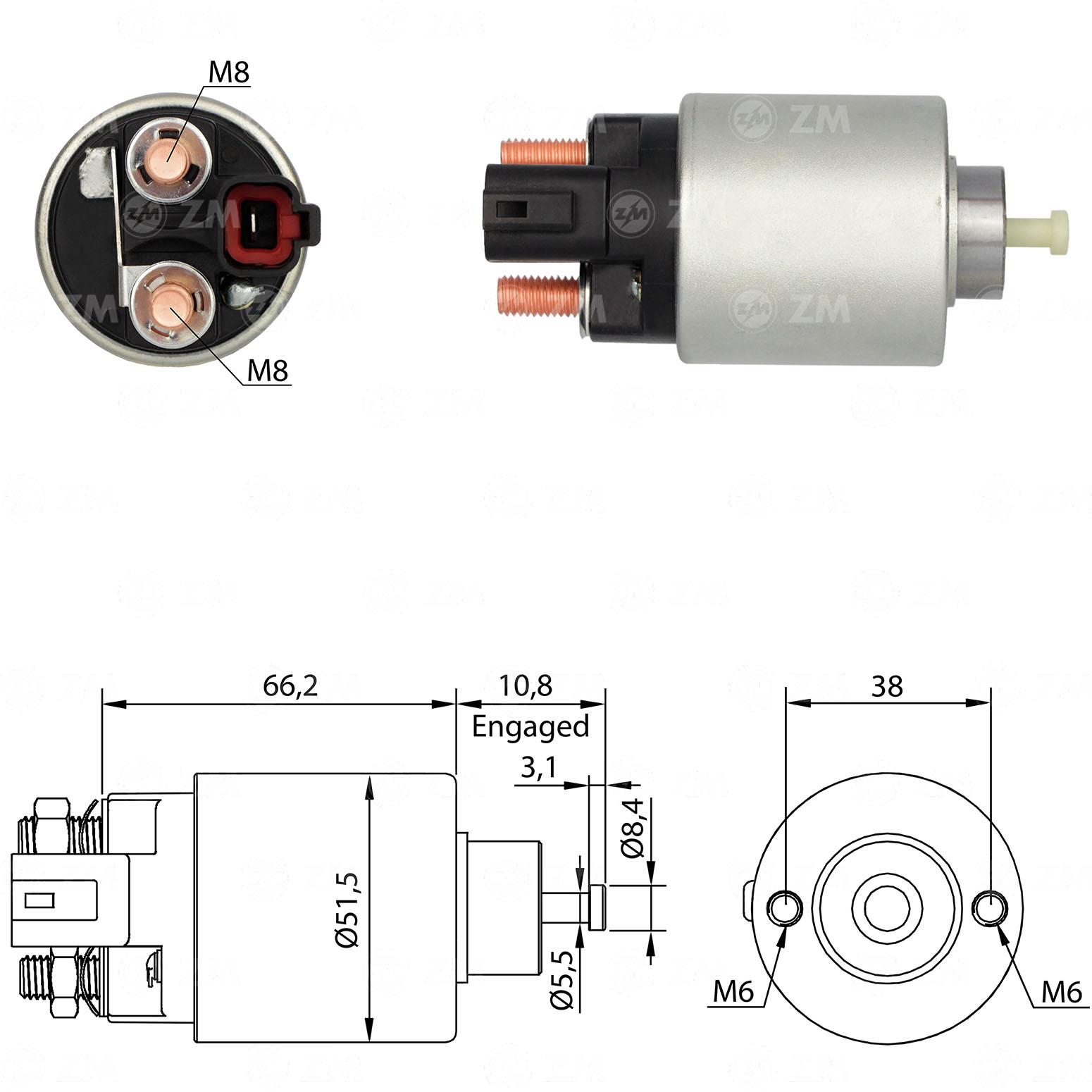 Marş Otomatiği 12v Hyundaı İ30 İ20 Kıa Ceed Cerato Soul Forte | Zm 2995