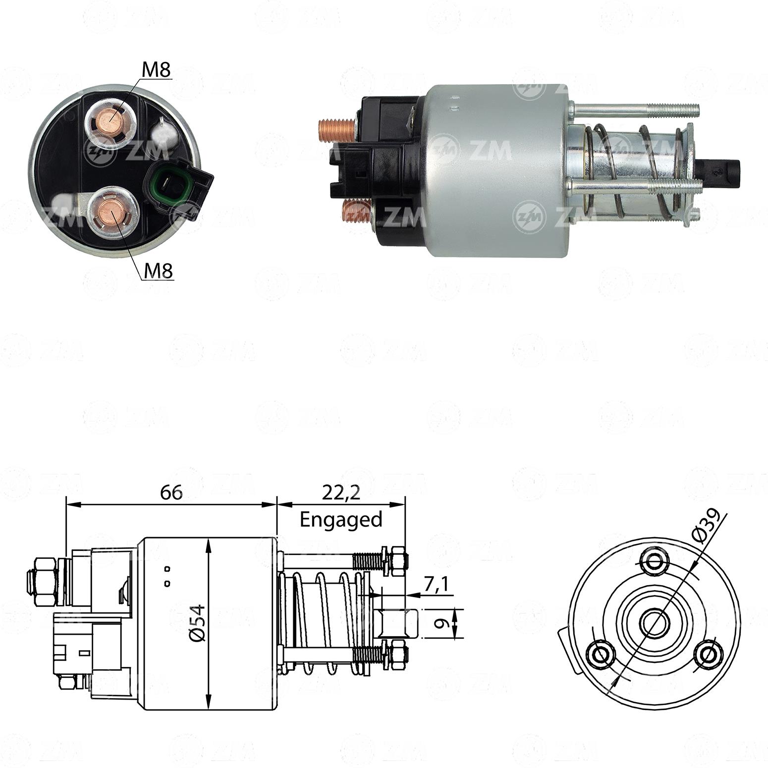 Marş Otomatiği 12v Toyota Avensıs Corolla | Zm 397