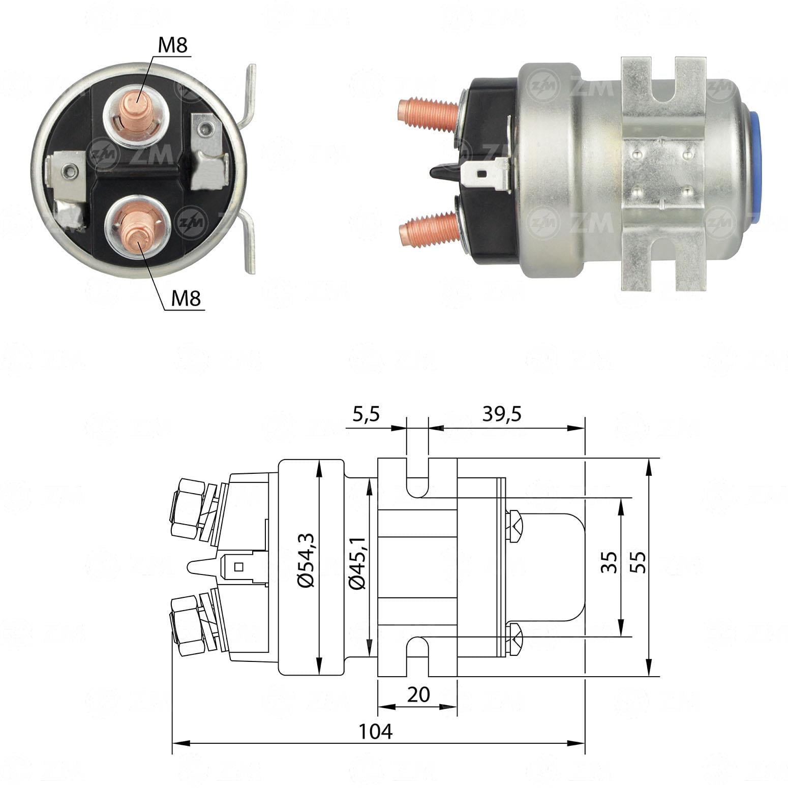 Marş Ara Otomatiği 12v 200ah | Zm 403