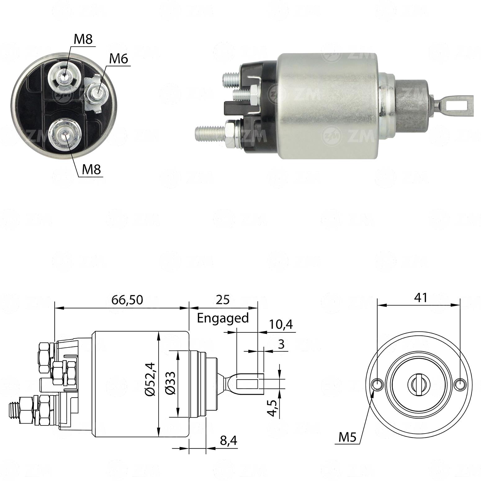 Marş Otomatiği 12v Fıat Doblo Fıorıno İdea Palio Siena Uno Strada | Zm 4381