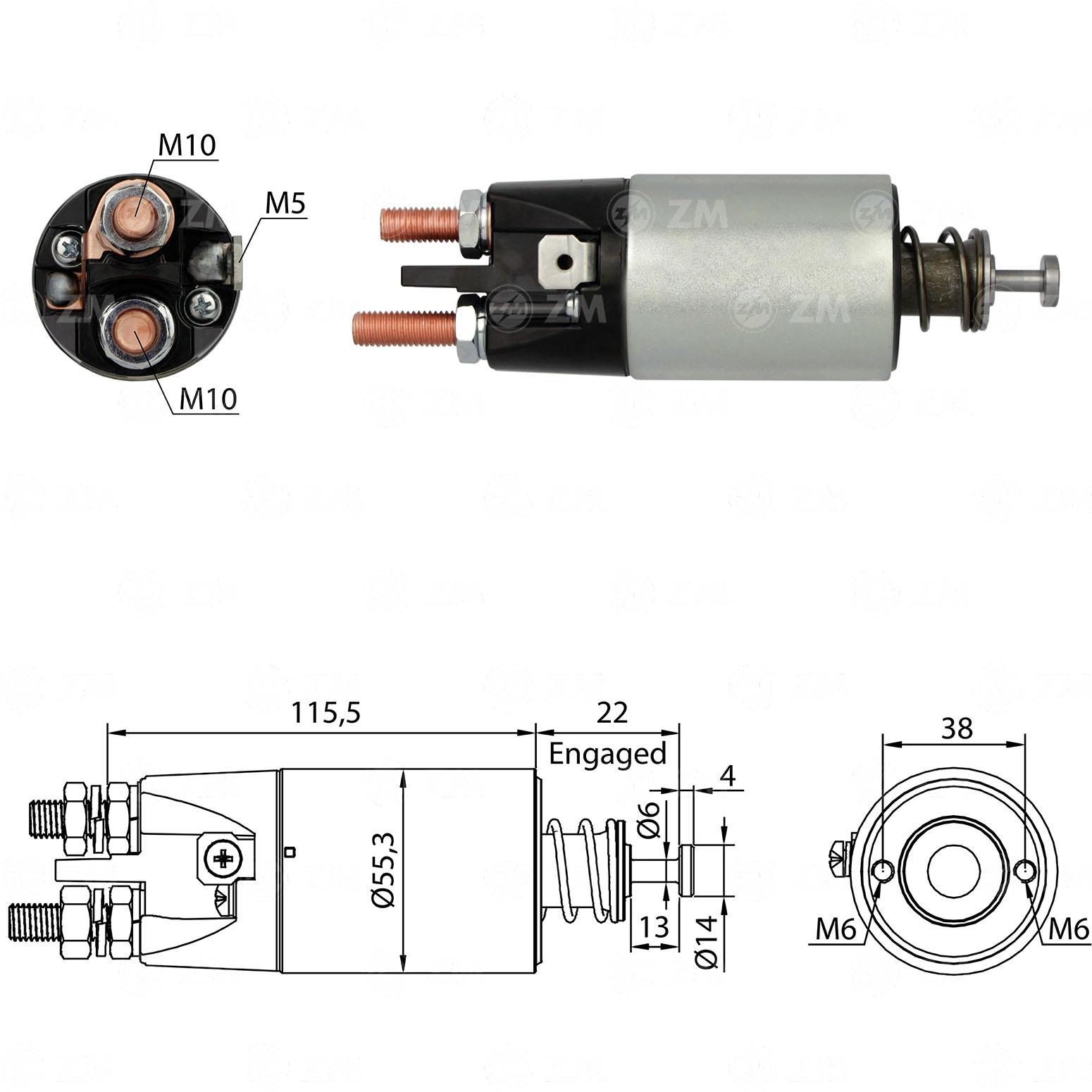 Marş Otomatiği 24v Cummıns Renault Volvo Tır Kulaksız | Zm 4897