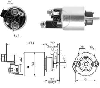 Marş Otomatiği 12v Toyota Corolla Honda Cıvıc 2003 | Zm 5708