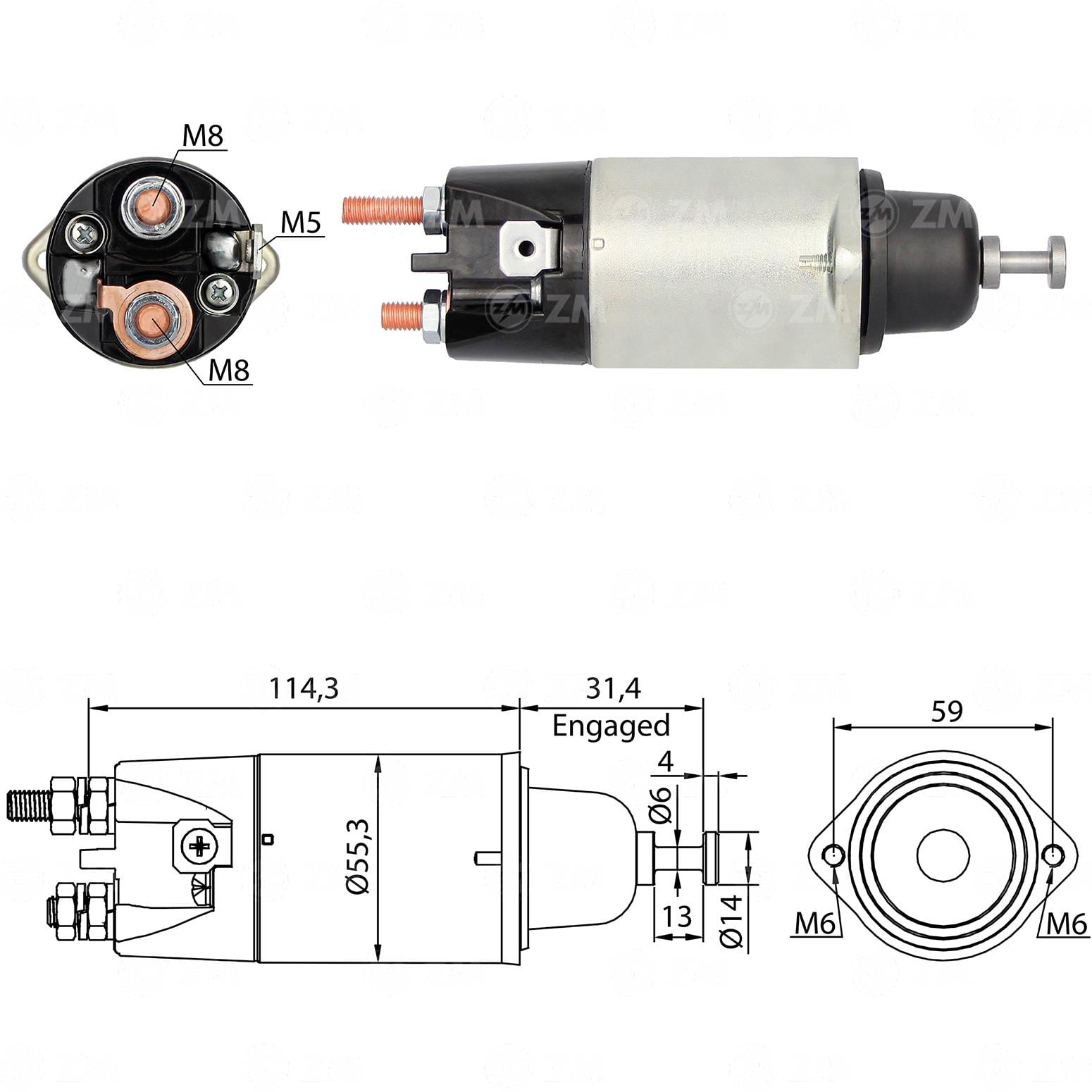 Marş Otomatiği 24v 2kulak Caterpıllar Case Coblc İş.mak Snls7532 | Zm 898