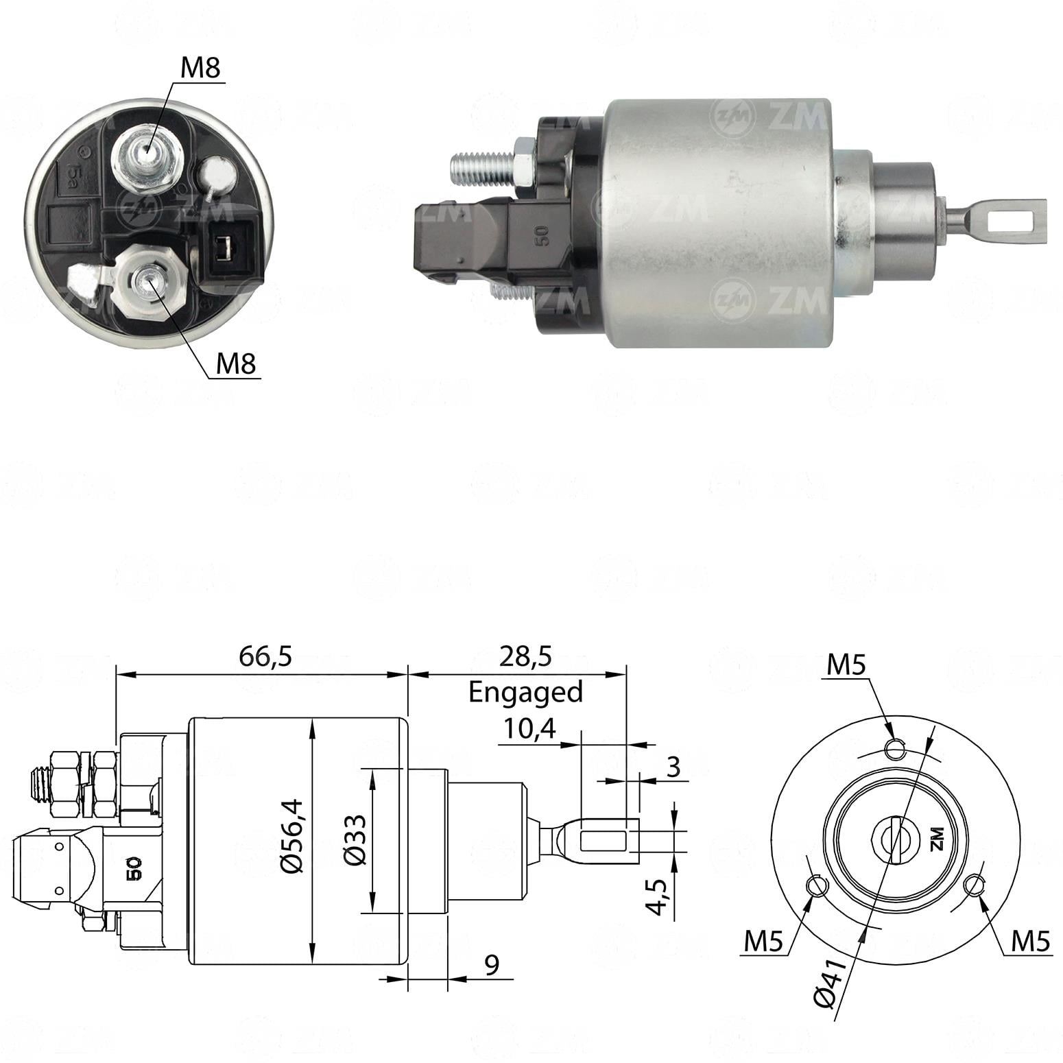 Marş Otomatiği 12v Vw Audi Transporter Bosch Tip | Zm 972