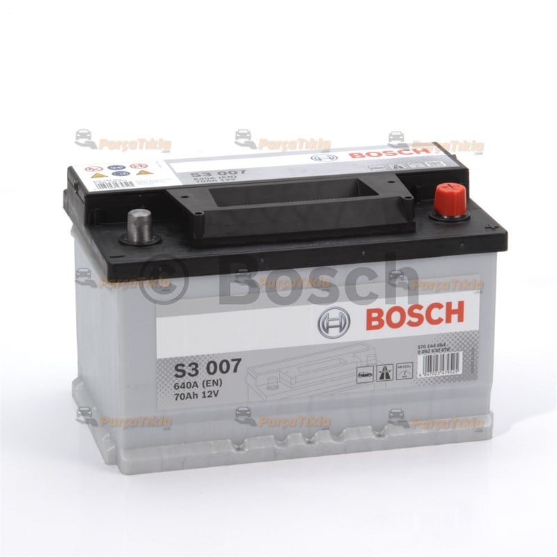 12 V 70 Ah Bosch Akü S3 Seri Marş Aküsü (Alçak, Opel) 0092S30070