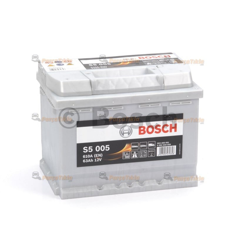 12v 63 Ah Bosch Akü S5 Silver Plus Seri Marş Aküsü 0092S50050