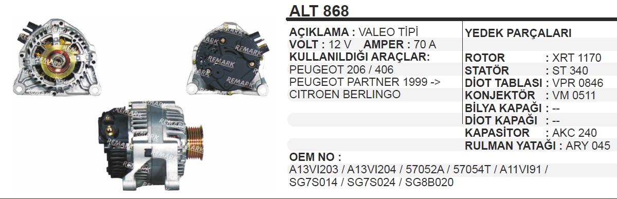 AESALT868OEM-Alternatör Dinamo