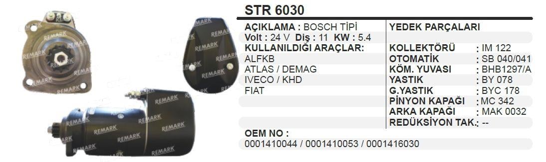 AESSTR6030-Marş Motoru - Marş Dinamosu