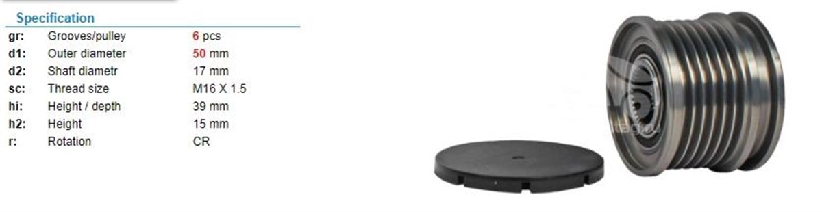 Alt Kasnağı 6Kan Sprinter Vito Audi 559320