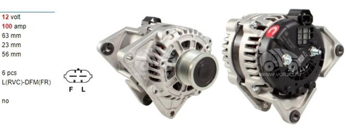 ALTERNATÖR 12V 100A ASTRA J CHEVROLET CRUZE