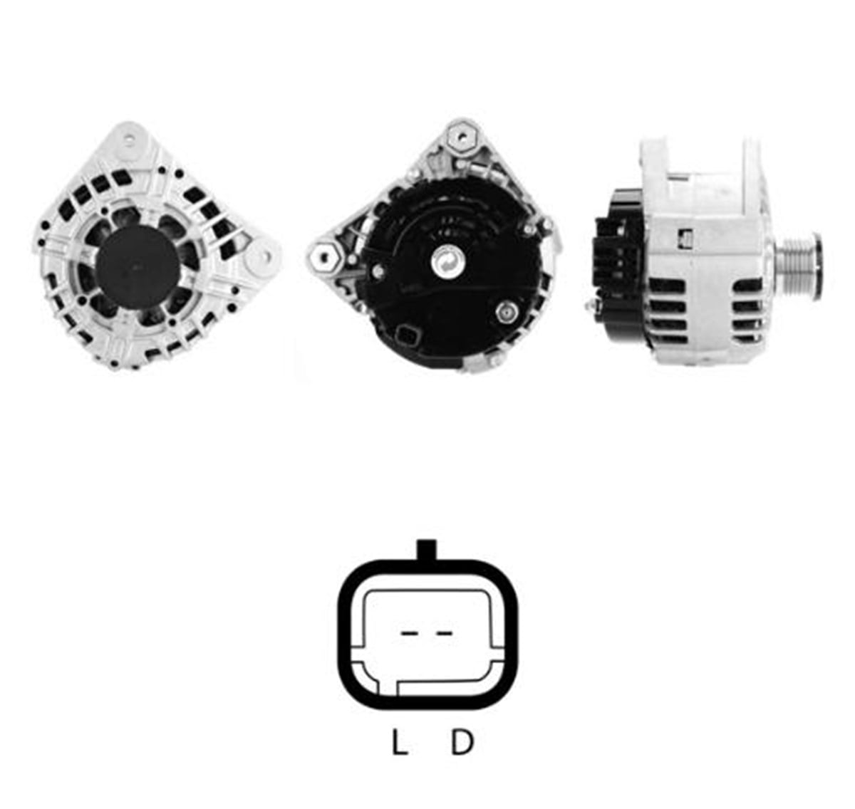 Alternatör 12V 125Ah Clio Kango Dacia Mıtsubıshı 1 9 Dı / Nıssan 1 9   2 2   2 5 Dcı / Opel 1 9   2 2   2 5 2542653 Sg12b098
