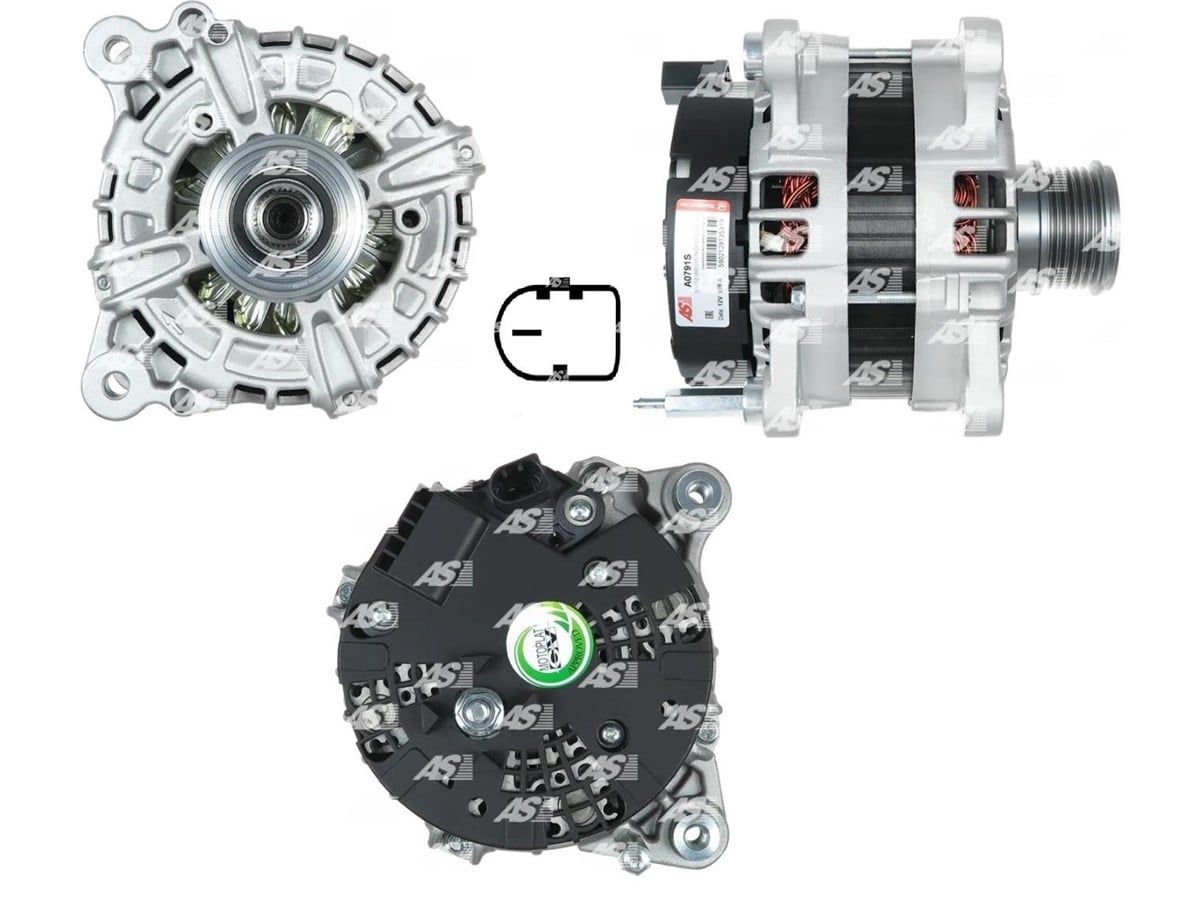 ALTERNATÖR 12V 180AH AUDİ A3 SEAT ATECA SKODA OCTAVIA GOLF PASSAT