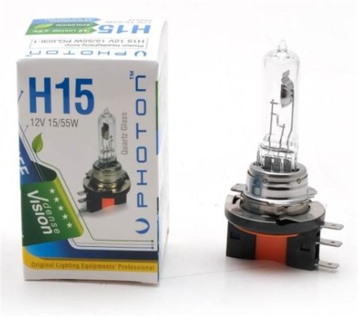 Ampul 12V H15 15/55W Sarı Işık