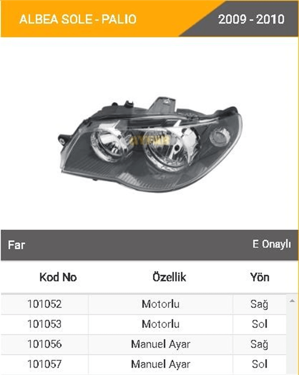 AYFAR101052-Far Komple