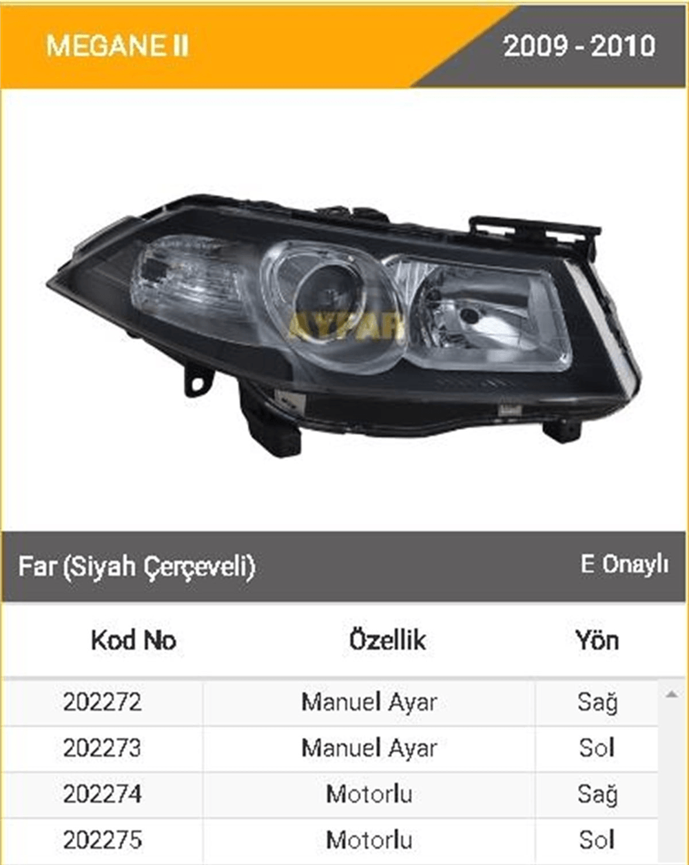 AYFAR202274-Far Komple