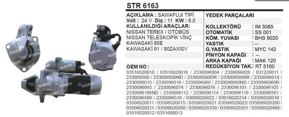 BYPARTUMM3215-Marş Motoru - Marş Dinamosu