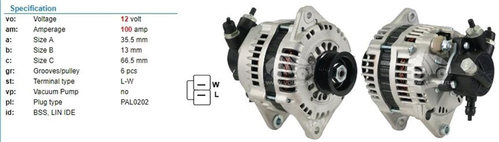 DELCOREMYDRA3794N-Alternatör Dinamo