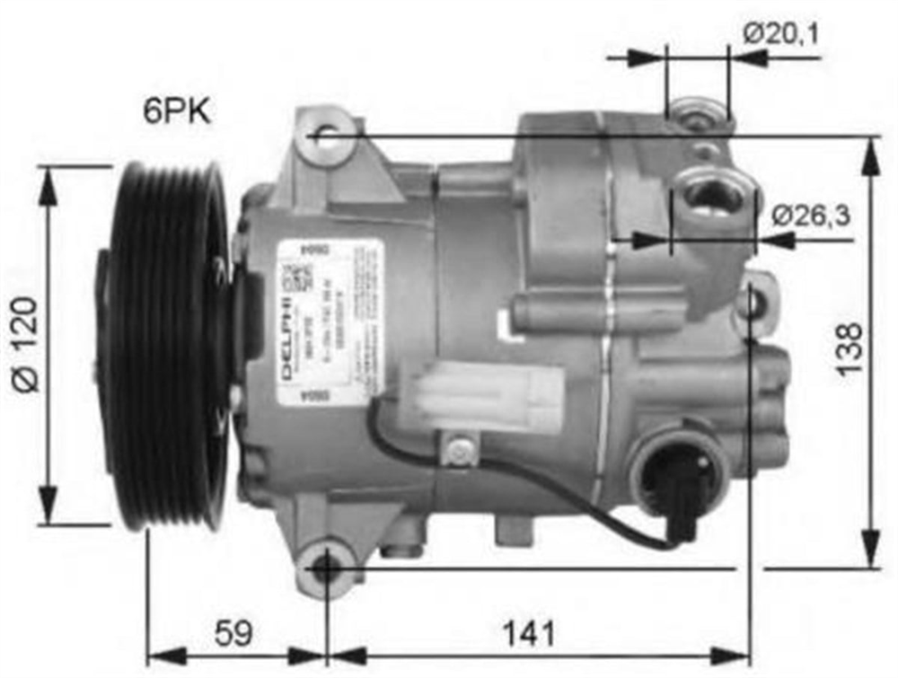 DELPHI0155949-Klima Kompresörleri