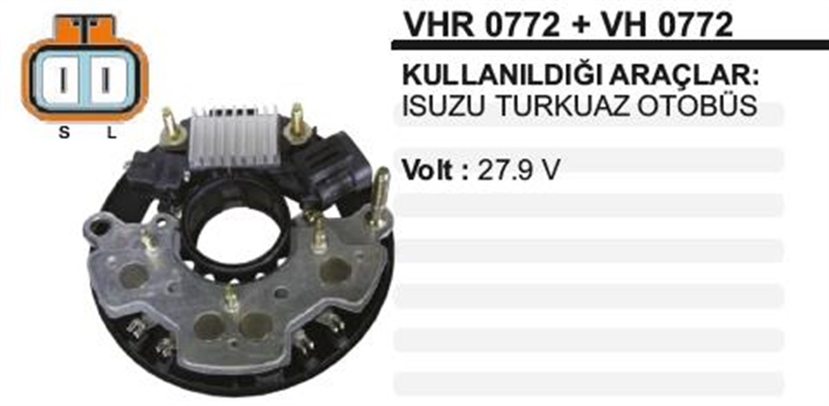 Diyot Tablası+Konjektör 24V 80Ah Isuzu Turkuaz