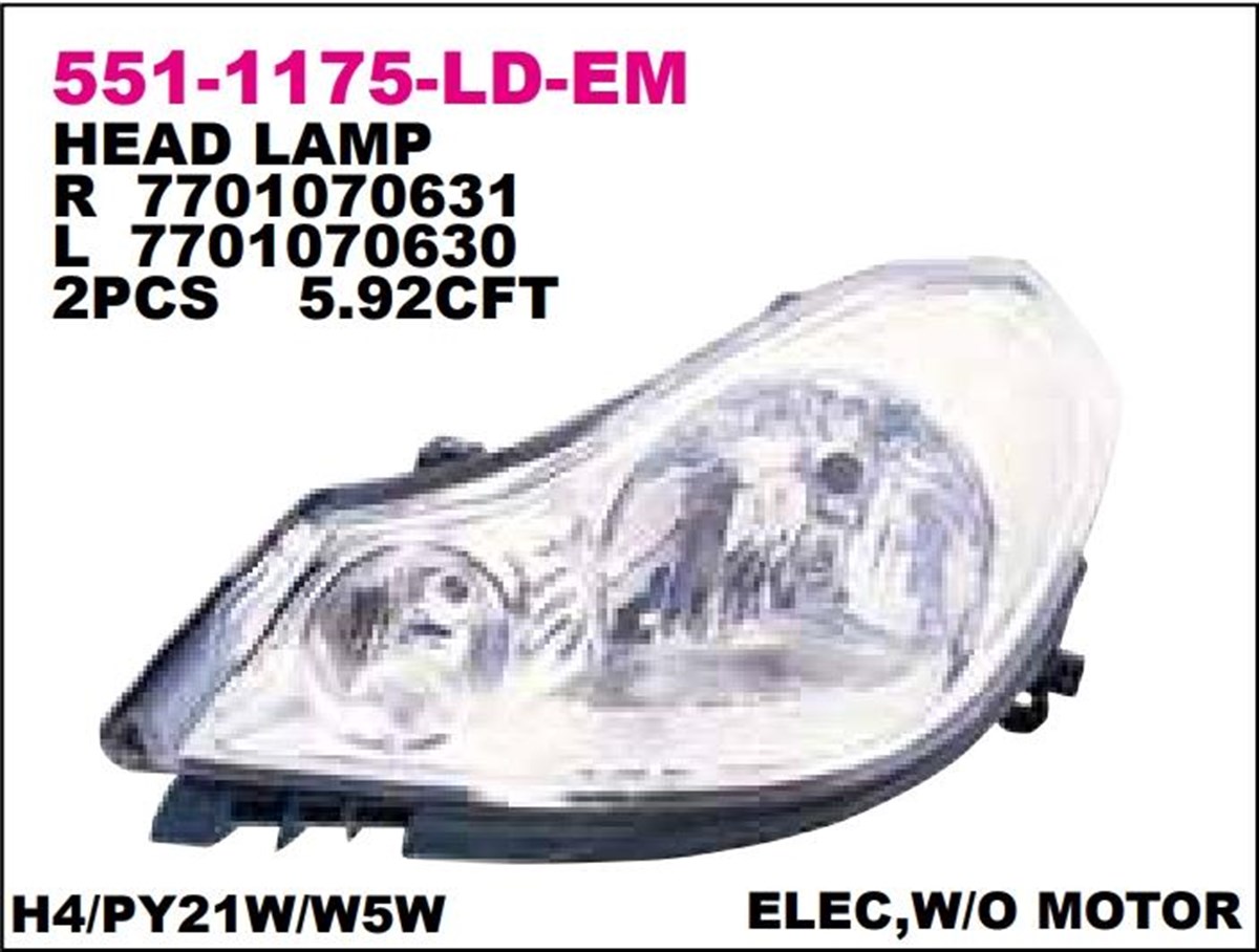 FAR CLİO SYMBOL 08- ELEKTR.SAĞ---551-1175R-202284