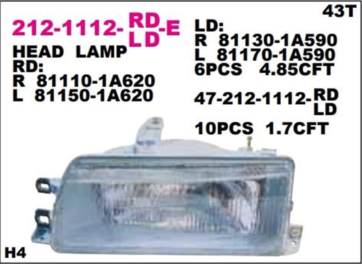 FAR TOYOTA COROLLA SOL-87-89.........212-1112L