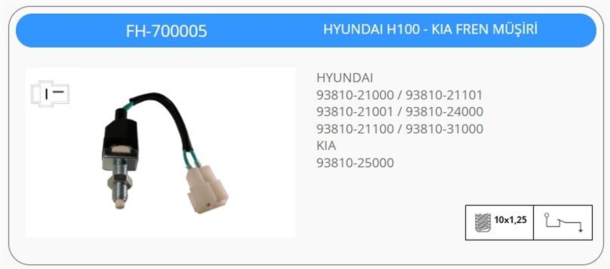 Fren Müşürü Hyundai Accent Elentra Kn 401 Kia Kıa