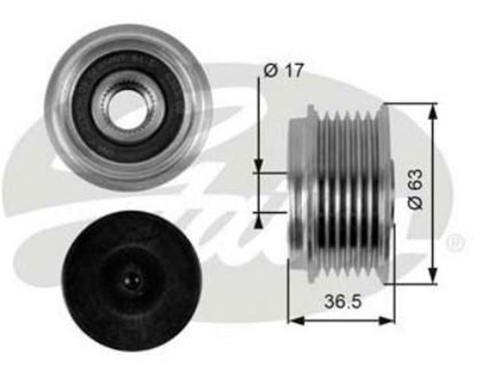 GATESOAP7051-Alternatör Kasnağı