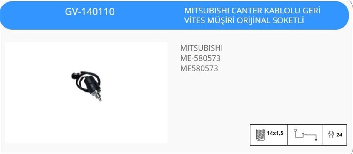 Geri Vites Müşürü  Mıtsubıshı Canter Kablolu