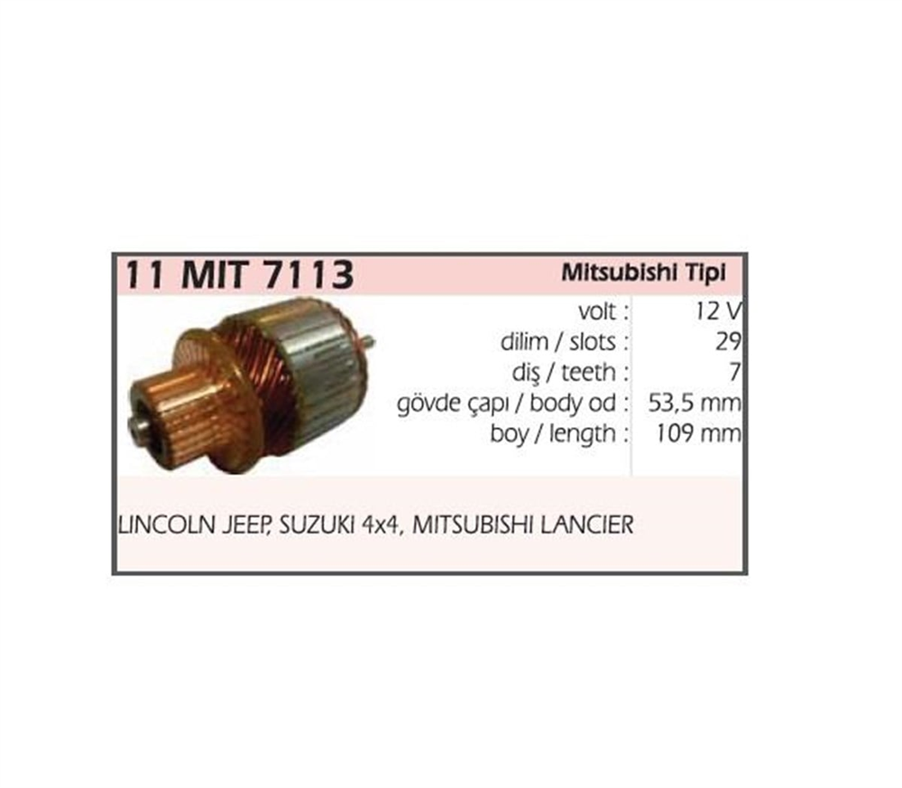 ITH11MIT7113-Marş Kollektörleri