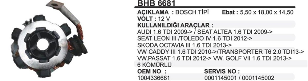 ITHBHB6681-Marş Kömürü ve Kömür Yuvası